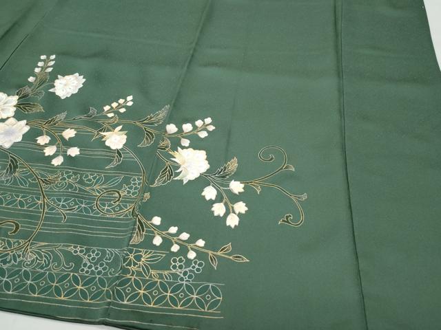 平和屋着物○訪問着 更紗花唐草文 金銀彩 正絹 逸品 CAAW3705vf