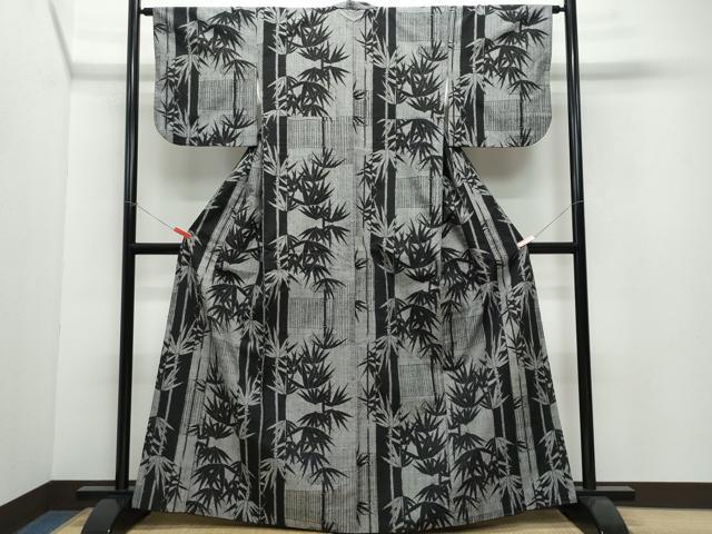 平和屋着物●上質な紬　笹　正絹　逸品　CAAW3716vf 平和屋着物○上質な紬 笹 正絹 逸品 CAAW3716vf