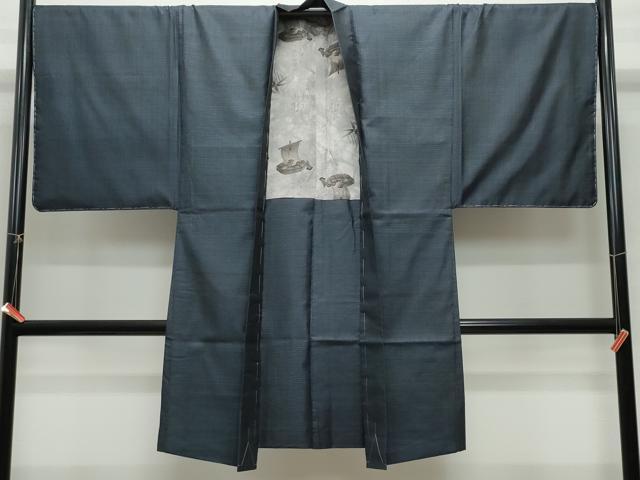 平和屋着物●男性　本場大島紬　アンサンブル　80亀甲　総詰め　正絹　逸品　CAAW7936yc 平和屋着物○男性 本場大島紬 アンサンブル 80亀甲 総詰め 正絹 逸品