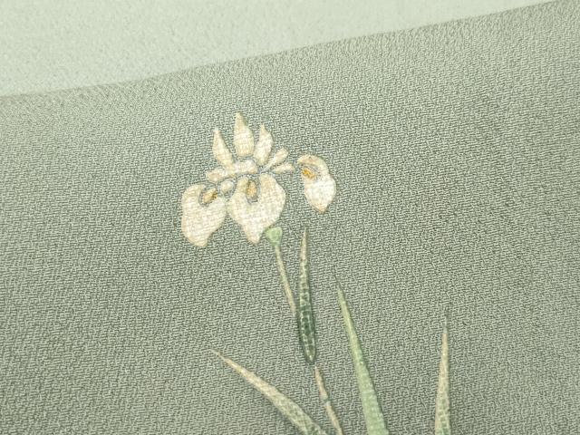 平和屋着物○日本画家 堀信 訪問着 花筏文 金彩 正絹 逸品