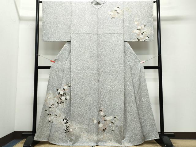 平和屋着物○訪問着 作家物 立波草花文 金彩 正絹 逸品 CAAW3839vf