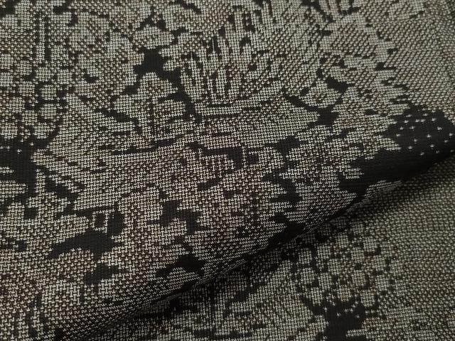 平和屋着物○本場大島紬 9マルキ 色紙重ね風景文 正絹 逸品 CAAU1995yc