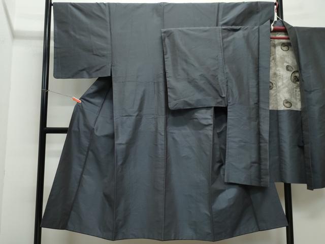 平和屋着物●男性　紬　アンサンブル　吉祥文　正絹　逸品　CAAW3905vf