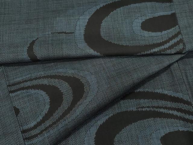 平和屋着物●本場大島紬　7マルキ　流水文　正絹　逸品　CAAW3918vf