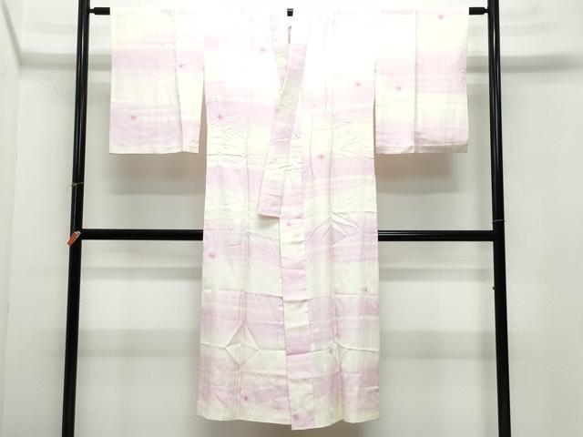 平和屋着物●長襦袢　単衣　絞り　舞花文　暈し染め　正絹　逸品　CAAW3936vf 平和屋着物○長襦袢 単衣 絞り 舞花文 暈し染め 正絹 逸品 CAAW3936vf