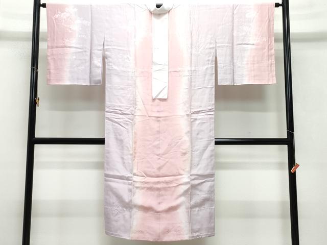 平和屋着物●長襦袢　無双仕立て　舞花地紋　暈し染め　正絹　逸品　CAAW3938vf 平和屋着物○長襦袢 無双仕立て 舞花地紋 暈し染め 正絹 逸品 CAAW3938vf