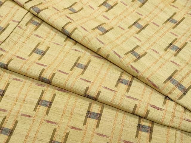 平和屋着物●上質な紬　吉祥文　正絹　逸品　CAAW3957vf