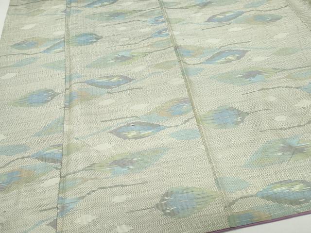 平和屋着物○本場大島紬 舞葉文 総絣 正絹 逸品 CAAW3959vf 紬