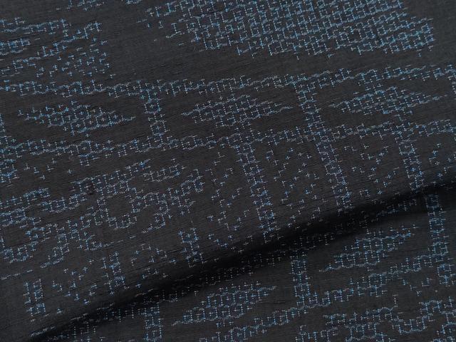 平和屋着物○結城紬 80亀甲 雲取り屏風文 正絹 逸品 未使用 CAAW3961vf