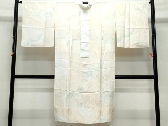 平和屋着物○長襦袢 無双仕立て 毬舞桜地紋 暈し染め 正絹 逸品