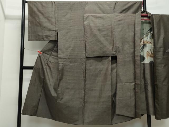 平和屋着物●男性　本場大島紬　アンサンブル　吉祥文　正絹　逸品　CAAW3968vf