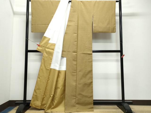 平和屋着物○上質なお召 縞 正絹 逸品 CAAW3972vf