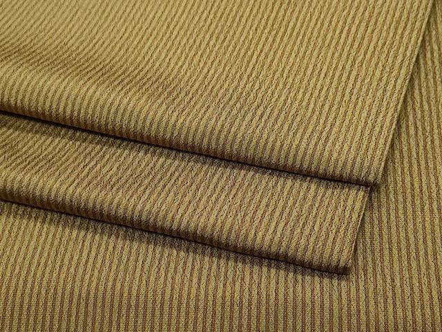 平和屋着物●上質なお召　縞　正絹　逸品　CAAW3972vf