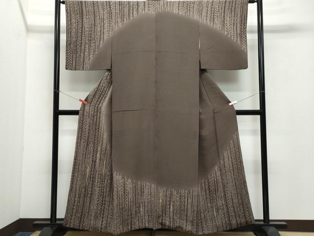 平和屋着物●訪問着　駒刺繍　吉祥花文　金糸　鬼しぼ縮緬　正絹　逸品　CAAW3978vf