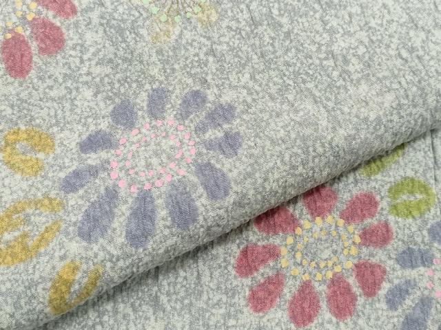 平和屋着物○訪問着 絞り 舞花文 たたき染め 金彩 正絹 逸品 CAAW3979vf