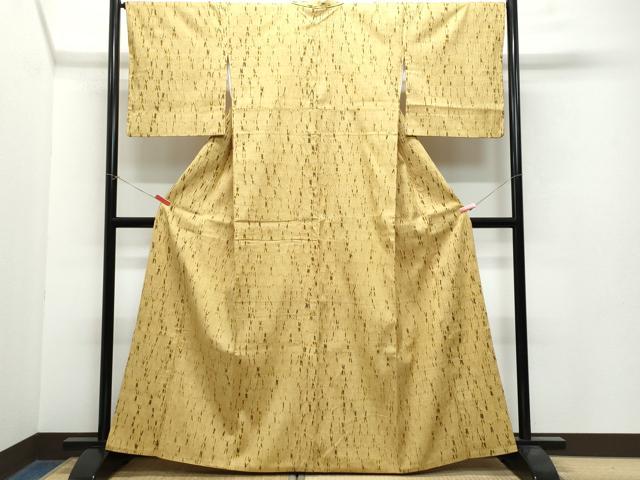 平和屋着物●上質な紬　杢目絞り　正絹　逸品　CAAW3990vf 平和屋着物○上質な紬 杢目絞り 正絹 逸品 CAAW3990vf