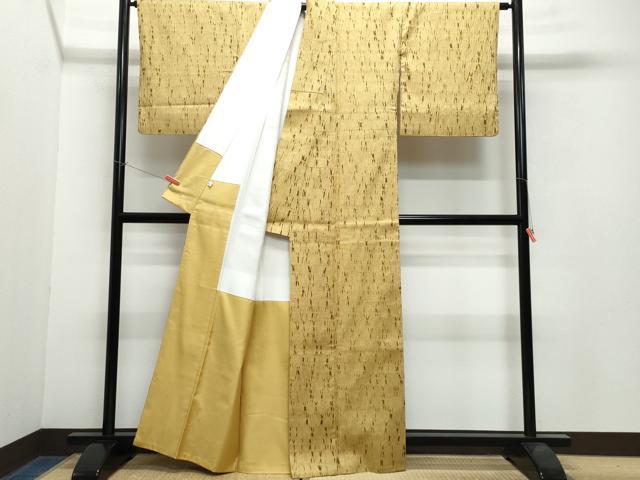 平和屋着物○上質な紬 杢目絞り 正絹 逸品 CAAW3990vf