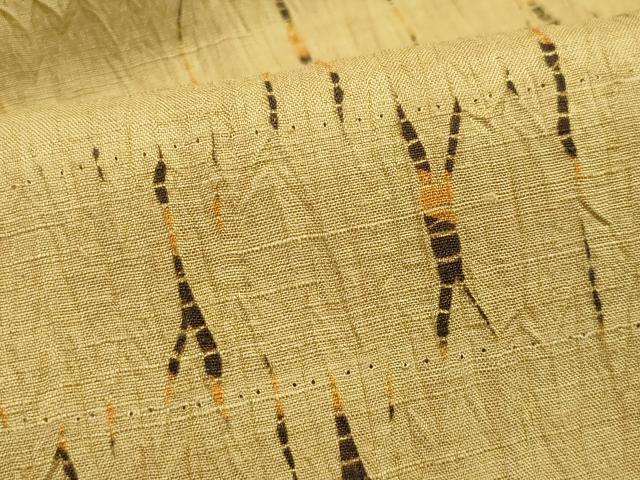 平和屋着物○上質な紬 杢目絞り 正絹 逸品 CAAW3990vf