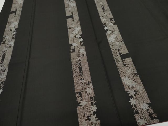 平和屋着物○本場大島紬 9マルキ 地空き 楓吉祥文 正絹 逸品 CAAW3993vf