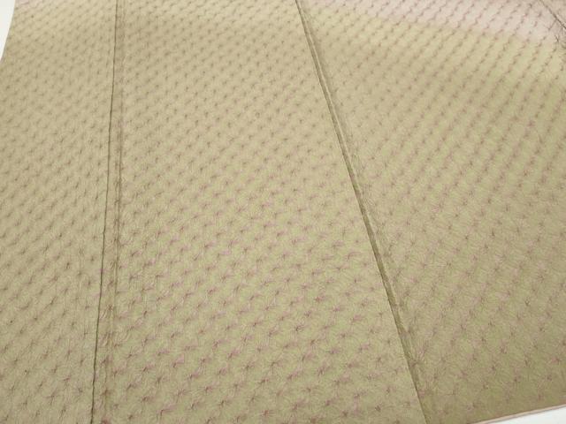 平和屋着物○訪問着 紬地 絞り 霞文 正絹 逸品 CAAW3995vf