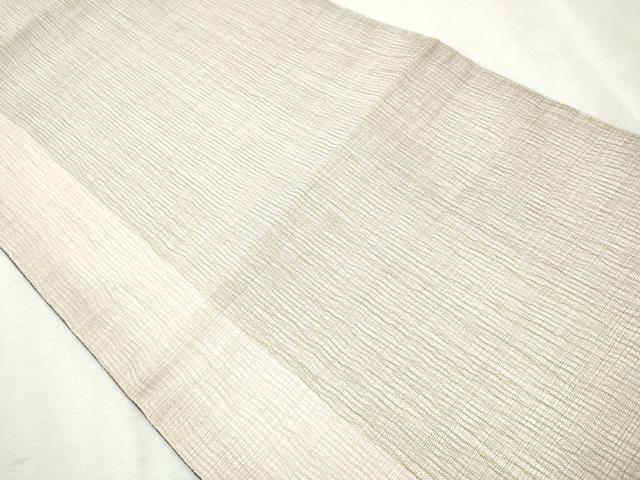 平和屋着物▽スリーシーズン　春夏秋　六通柄袋帯　紬地　間道　金通し地　正絹　逸品　CAAW4537hy_3