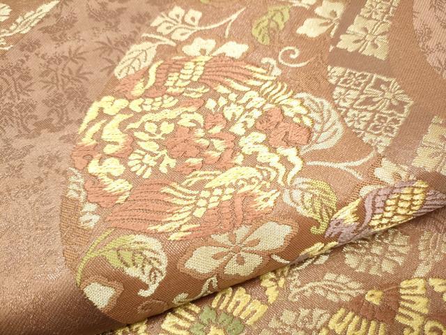 平和屋着物○日本画家 霜鳥忍の世界 彩天目織 六通柄