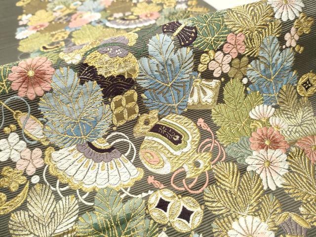 平和屋着物○西陣の老舗 1782年創業 山下織物 六通柄袋帯