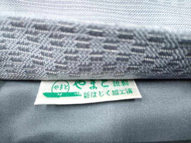 平和屋着物●両面　六通柄袋帯　よろけ縞　銀糸　やまと誂製　正絹　逸品　CAAW4571hy 平和屋着物○両面 六通柄袋帯 よろけ縞 銀糸 やまと誂製 正絹