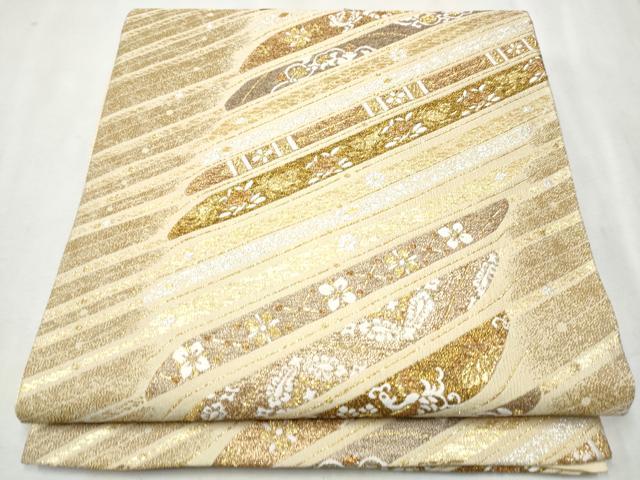 平和屋着物□長襦袢 無双仕立て 菊 梅 牡丹 金彩 広衿刺繍 正絹 逸品