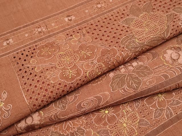 豪華 相良刺繍 スワトウ刺繍 節紬 正絹 美品お太鼓柄 袋帯 F-17 豪華 相良刺繍 スワトウ刺繍 節紬 正絹 美品お太鼓柄 袋帯 F-17 豪華