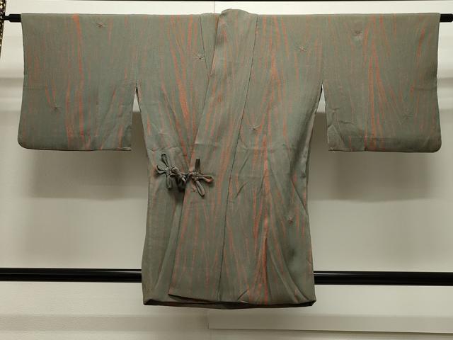 平和屋着物＃道中着　総絞り　杢目絞り　正絹　逸品　CAAW4828dy