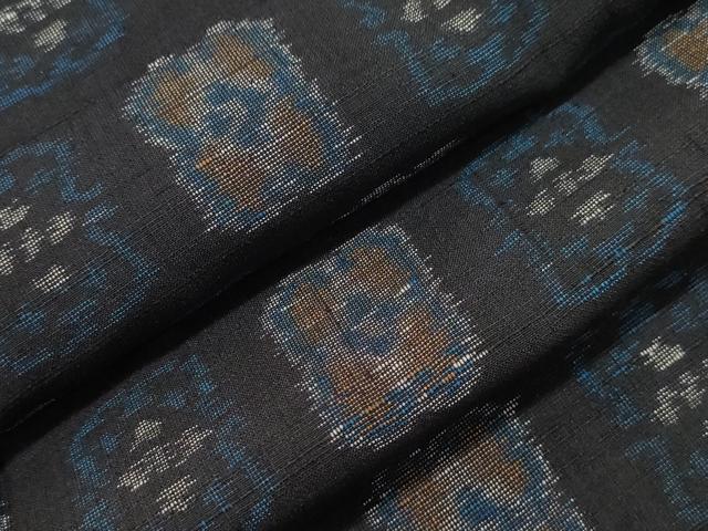 平和屋着物▽上質な紬 　単衣　 吉祥文　正絹　逸品　未使用　CAAW4874dy