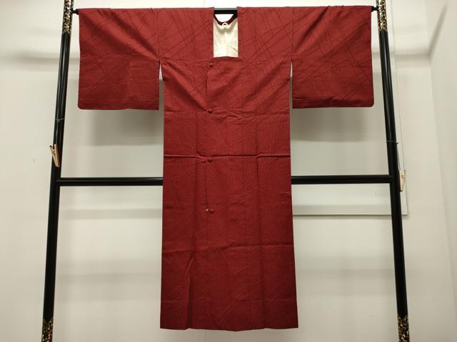 平和屋着物＃道行コート　単衣　吉祥文　ロング丈　正絹　逸品　CAAW4991dy