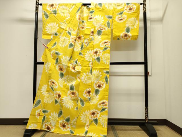 平和屋着物∴夏物 浴衣 花尽くし 綿 逸品 DAAV7290cd