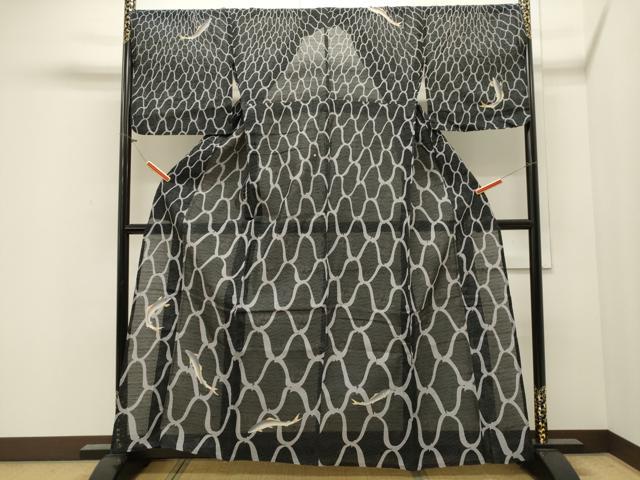 平和屋着物∴夏物 浴衣 水玉 綿 CAAW5063dy