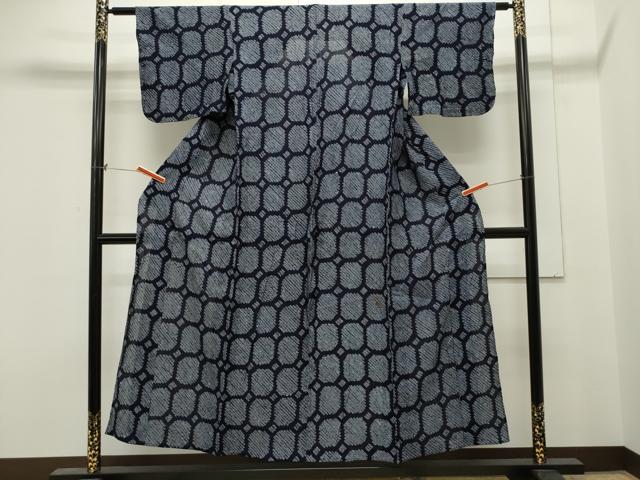 平和屋着物∴夏物　浴衣　有松鳴海絞り　吉祥文　綿　逸品　CAAW5111dy