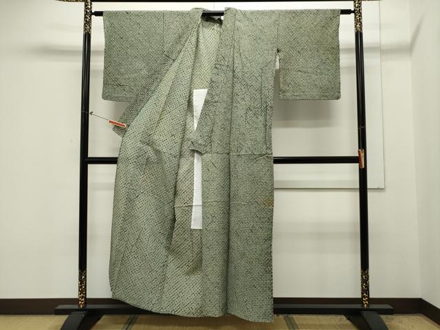 平和屋着物∴夏物　浴衣　有松鳴海絞り　蜘蛛絞り　綿　逸品　CAAW5117dy