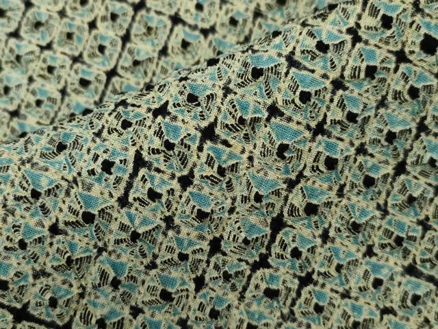 平和屋着物∴夏物　浴衣　有松鳴海絞り　蜘蛛絞り　綿　逸品　CAAW5117dy