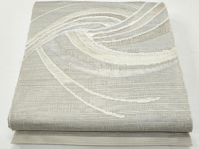 平和屋着物＊夏物　八寸名古屋帯　抽象文　正絹　逸品　CAAW5468fb