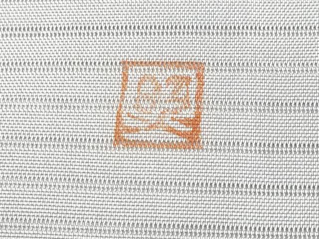 平和屋着物＊夏物 塩瀬 九寸名古屋帯 作家物 扇面吉祥文 金彩