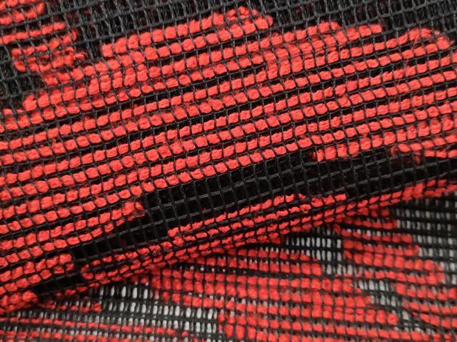 平和屋着物＊夏物 八寸名古屋帯 羅 立波文 黒地 正絹 逸品 CAAW5578fb