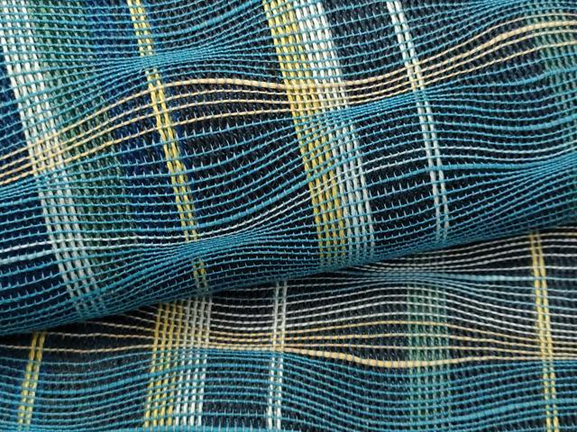 平和屋着物＊夏物 八寸名古屋帯 格子柄 名古屋仕立て 正絹 逸品 CAAW5580fb