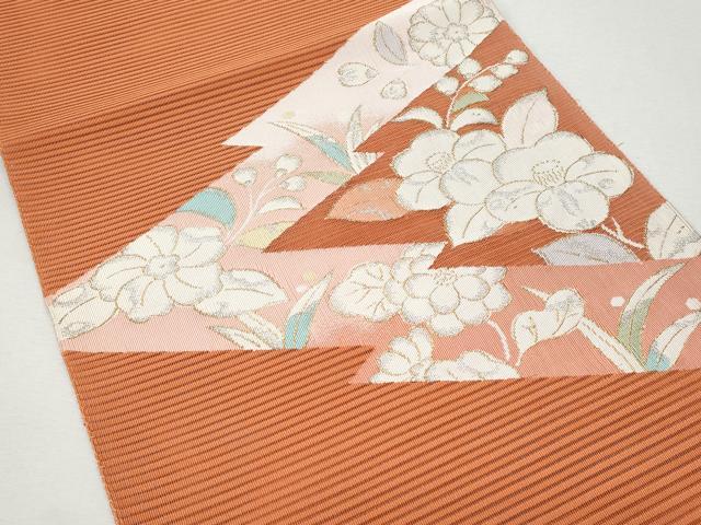 平和屋着物＊夏物　八寸名古屋帯　絽綴れ　辻が花　金銀糸　正絹　逸品　CAAW5590fb 平和屋着物＊夏物 八寸名古屋帯 絽綴れ 辻が花 金銀糸 正絹 逸品