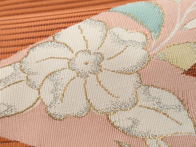 平和屋着物＊夏物　八寸名古屋帯　絽綴れ　辻が花　金銀糸　正絹　逸品　CAAW5590fb 平和屋着物＊夏物 八寸名古屋帯 絽綴れ 辻が花 金銀糸 正絹 逸品