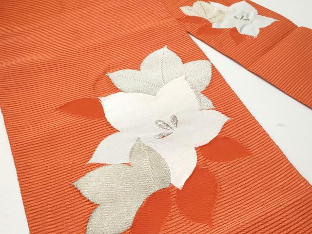 平和屋着物＊夏物 八寸名古屋帯 絽綴れ 桔梗 金銀糸 名古屋仕立て