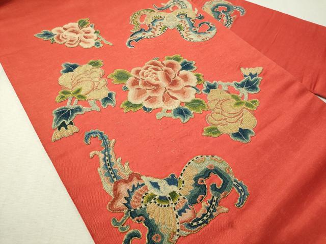 【極美品】西陣老舗機元「田中工芸織物 荘園」白地「蘇州刺繍 汕頭刺繍 相良刺繍」 極美品】西陣老舗機元「田中工芸織物 荘園」白地「蘇州刺繍 汕頭刺繍