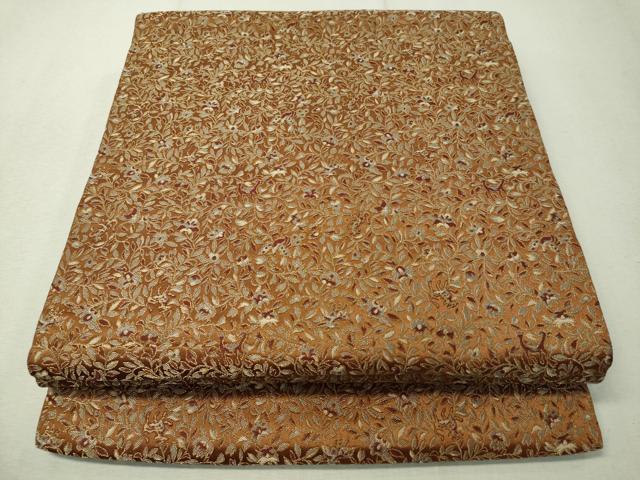 平和屋着物●西陣　川島織物　九寸開き名古屋帯　動物吉祥更紗文　金糸　正絹　逸品　未使用　CAAW5862vp