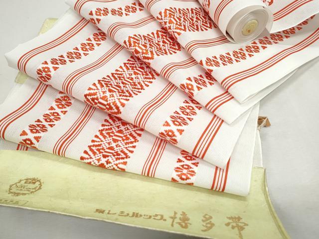 平和屋着物＊夏物　博多帯　名古屋帯　反物　献上　未使用　CAAW6733th 平和屋着物＊夏物 博多帯 名古屋帯 反物 献上 未使用 CAAW6733thの通販