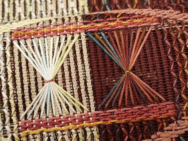 平和屋着物＊夏物 八寸名古屋帯 幾何学間道 正絹 逸品 CAAW6918fb