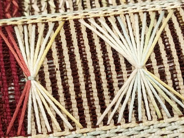 平和屋着物＊夏物 八寸名古屋帯 幾何学間道 正絹 逸品 CAAW6918fb